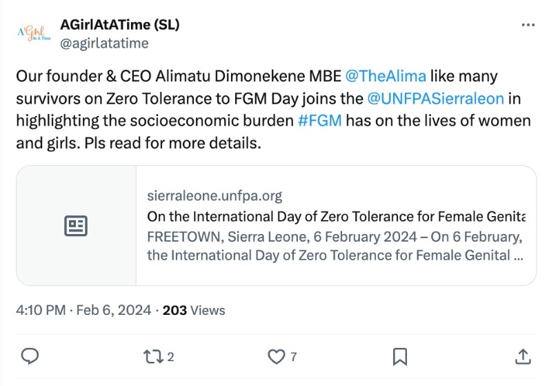 FGM in Sierra Leone: Pro-FGM activists leave little digital footprints