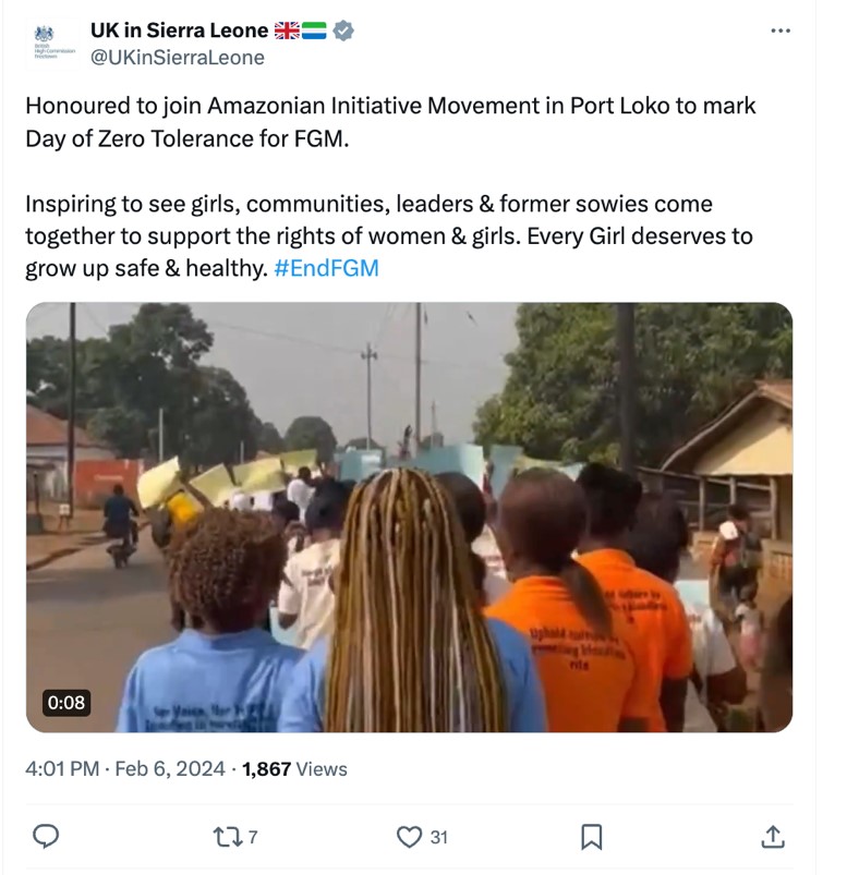 FGM in Sierra Leone: Pro-FGM activists leave little digital footprints