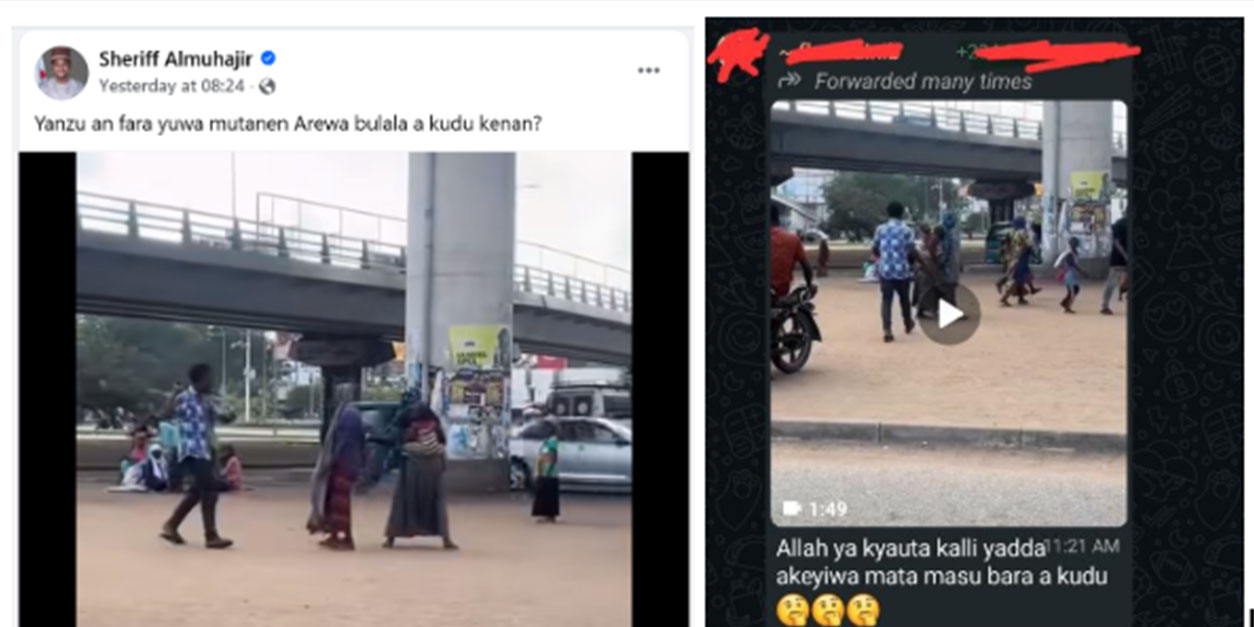 FACT-CHECK: Viral clip of veiled women being assaulted shows an incident in Ghana, not southern Nigeria