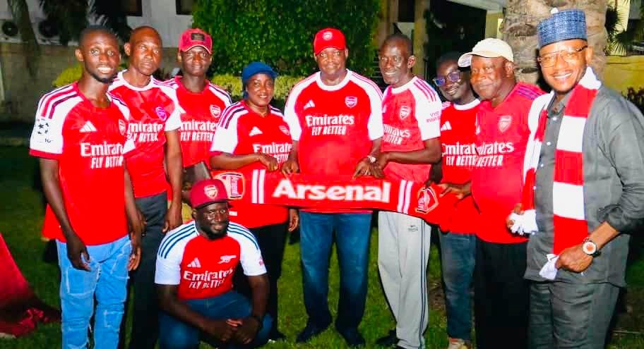 Arsenal EPL victory party at State House gets Gambians online talking amid power cuts