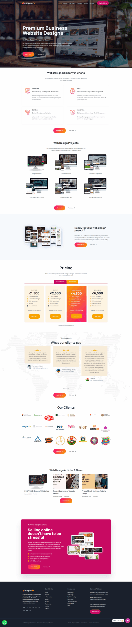 EnspireFx Websites - Premium Web Design Company