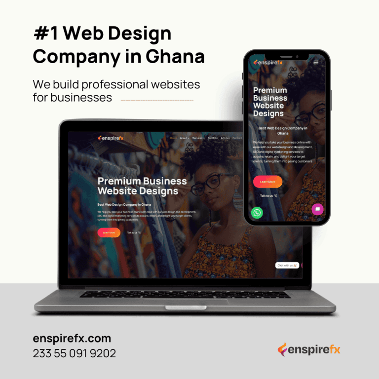Site web d'une agence de création – EnspireFX Websites Ltd - Meilleure société de conception de sites web