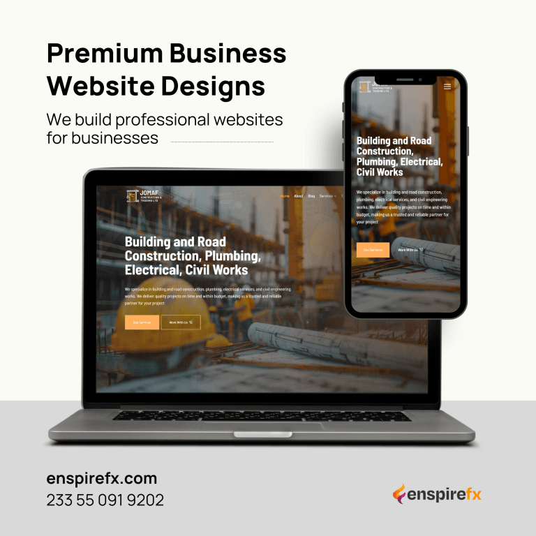 JomafConstruction - Web Designer in Ghana