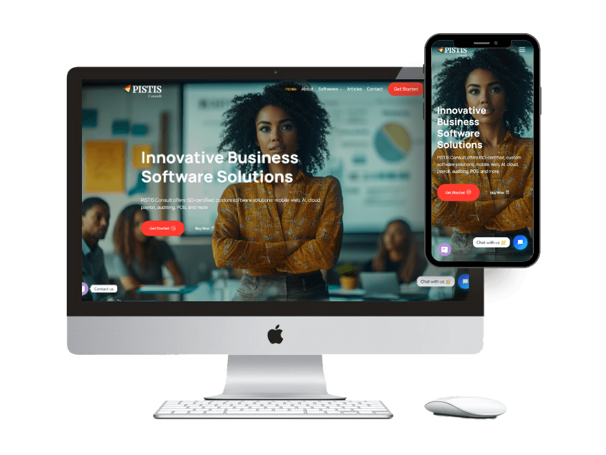 SaaS Company Website Design Pistis Consult - Web Design Company