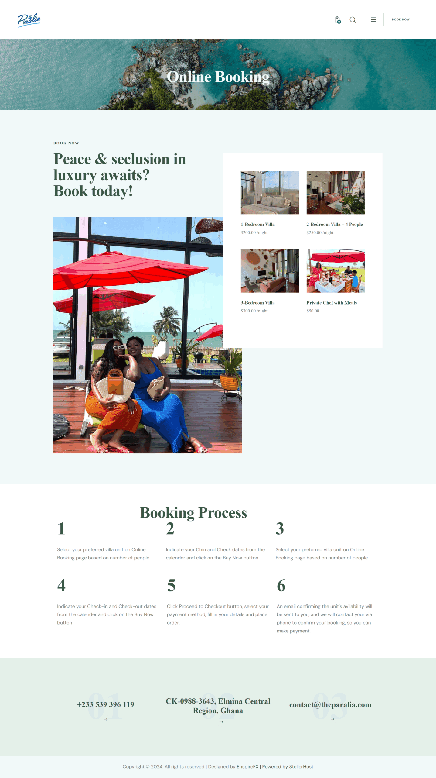 Hospitality Ecommerce Website