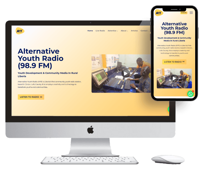 Alternative Youth Radio (AYR) - Community Radio Station Website Development - Website Design Company