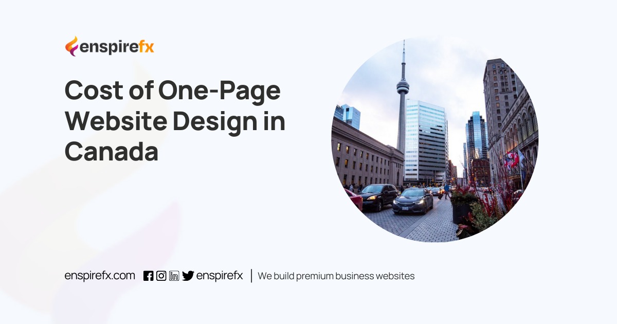 Cost of One-Page Website Design in Canada