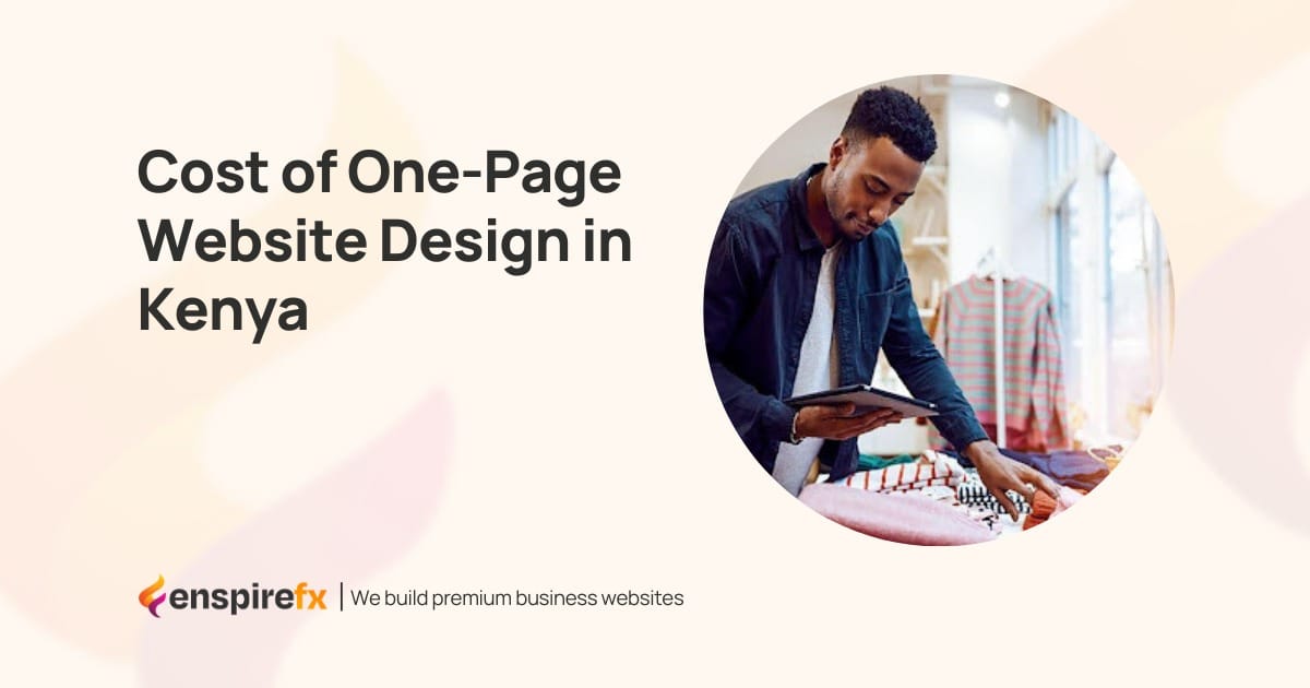 Cost of One-Page Website Design in Kenya Cost of One-Page Website Design in Kenya