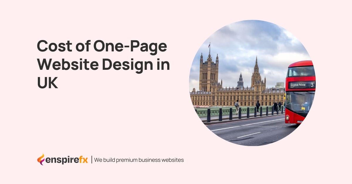 Cost of One-Page Website Design in UK - Website Design Company