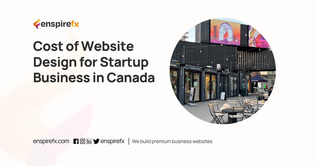 Cost of Website Design for Startup Business in Canada