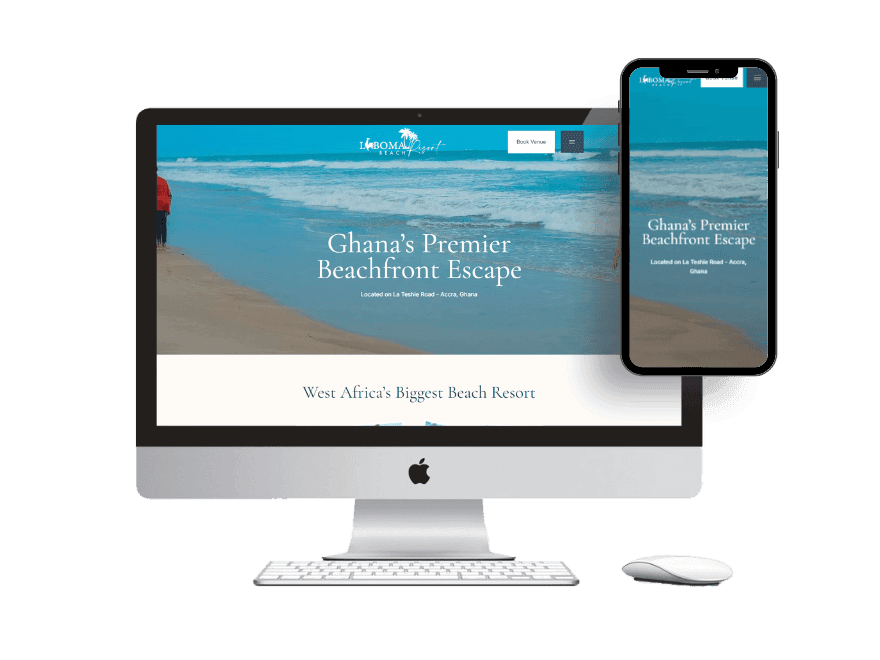 Beach Resort Website Design