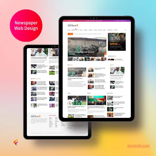 Newspaper Web Design -Web Developer in Ghana