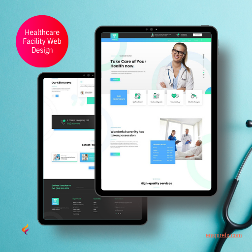 Healthcare Facility Web Design - Web Design Ghana