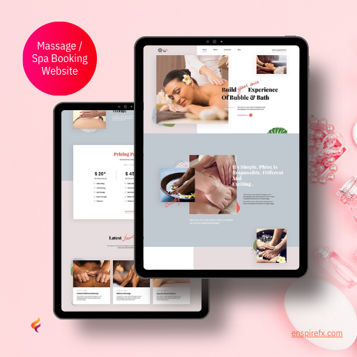 Massage _ Spa Booking Website - Web Development Ghana