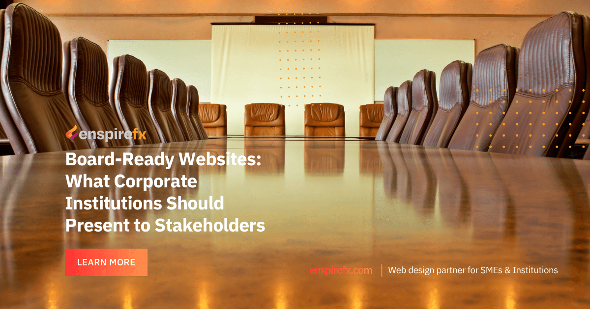 Board-Ready Websites What Corporate Institutions Should Present to Stakeholders